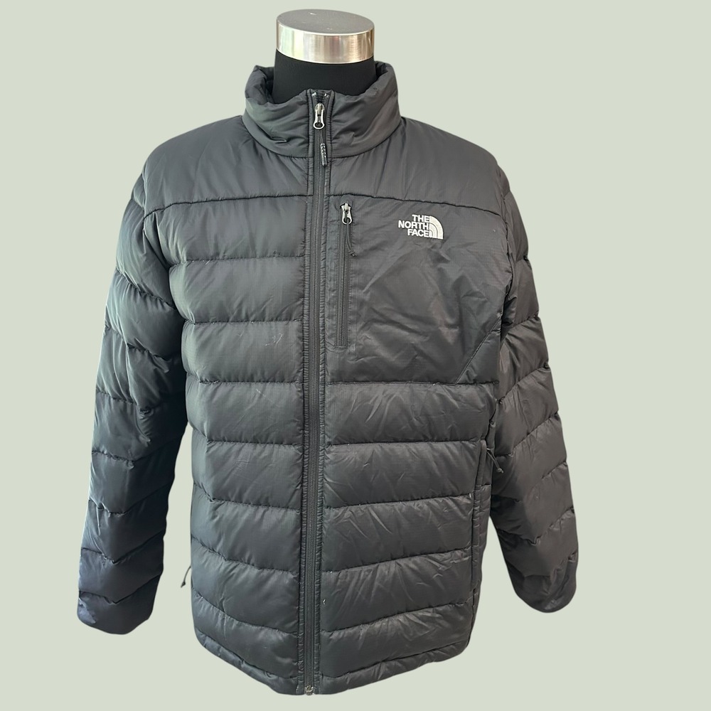 The North Face Black Hybrid Down 550 Insulated Puffer Winter Jacket Men's sz XL
